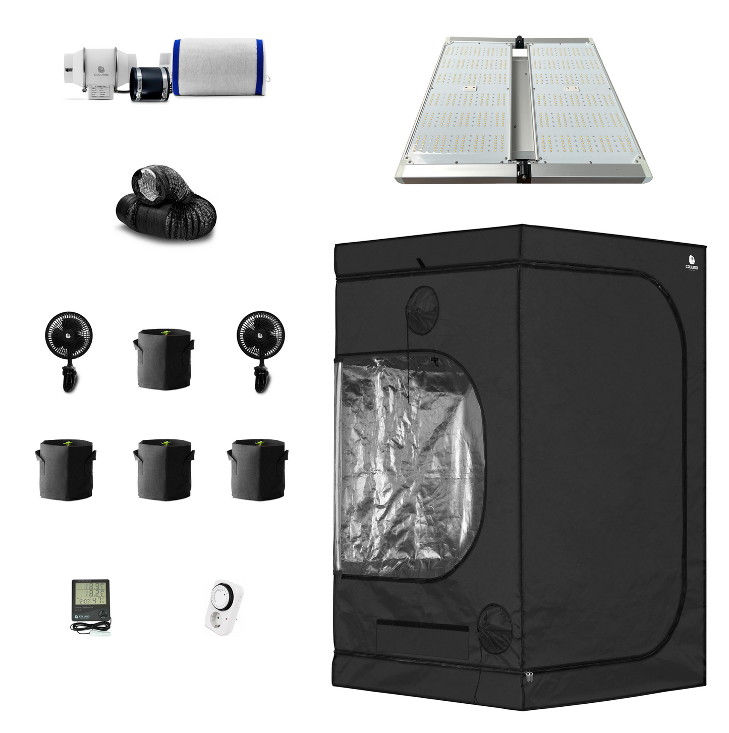 Caluma Set - 4 Plants Plus (120 x 120, 480 W)