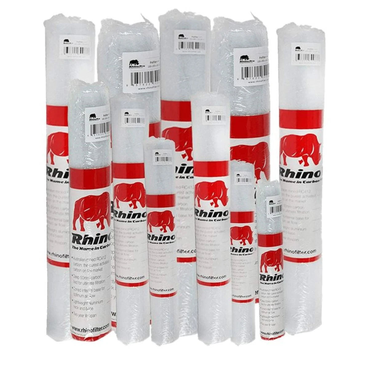 Rhino Pro Aktivkohlefilter 255m³/h Ø100mm