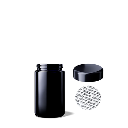Wide neck jar Saturn 100ml, Height 84.4 mm, 48/400, Miron