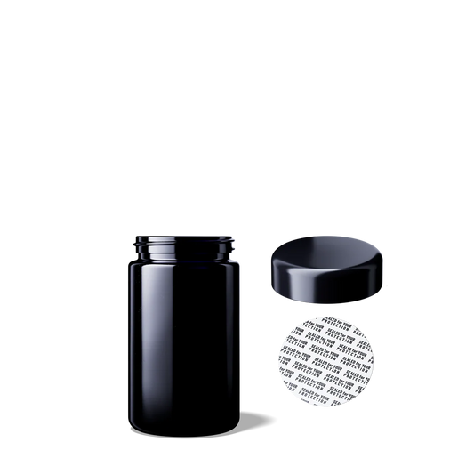 Wide neck jar Saturn 100ml, Height 84.4 mm, 48/400, Miron