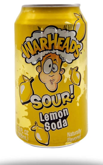 Warheads Lemon Soda 355ml.